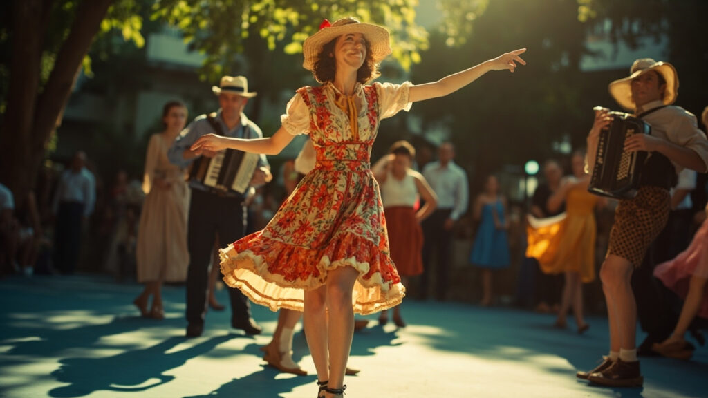 Le Costume de Guinguette pour femme: Élégance et convivialité