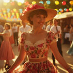 Le Costume de Guinguette pour femme: Élégance et convivialité